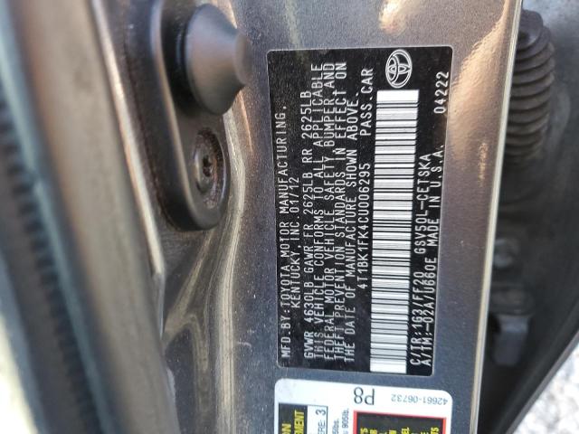 Photo 11 VIN: 4T1BK1FK4CU006295 - TOYOTA CAMRY 