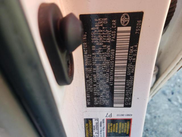 Photo 11 VIN: 4T1BK1FK4CU510569 - TOYOTA CAMRY SE 