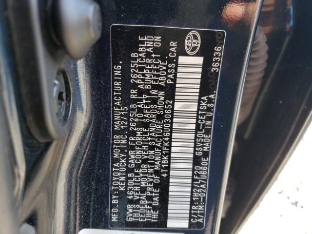 Photo 12 VIN: 4T1BK1FK4GU030652 - TOYOTA CAMRY XSE 