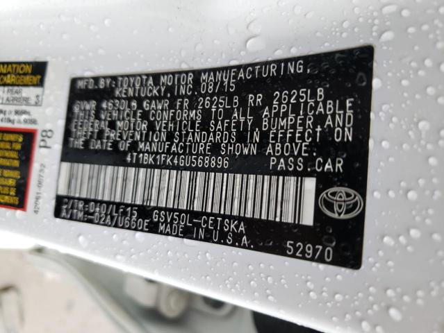 Photo 9 VIN: 4T1BK1FK4GU568896 - TOYOTA CAMRY XSE 