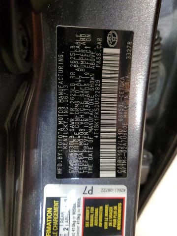 Photo 12 VIN: 4T1BK1FK5DU022829 - TOYOTA CAMRY 