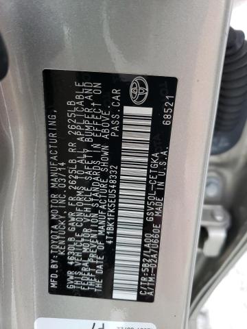 Photo 11 VIN: 4T1BK1FK5EU548332 - TOYOTA CAMRY SE 