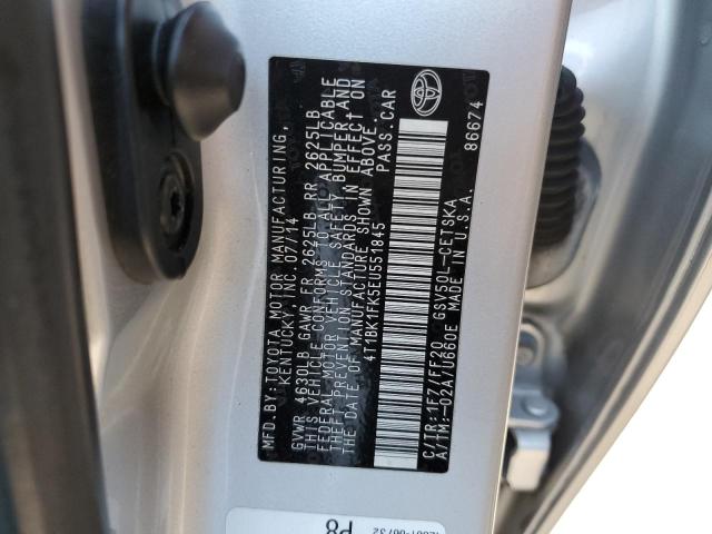 Photo 9 VIN: 4T1BK1FK5EU551845 - TOYOTA CAMRY SE 