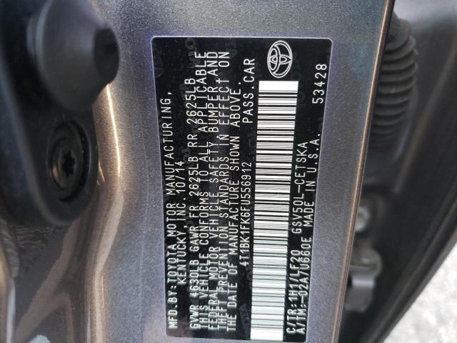 Photo 11 VIN: 4T1BK1FK6FU556912 - TOYOTA CAMRY XSE 