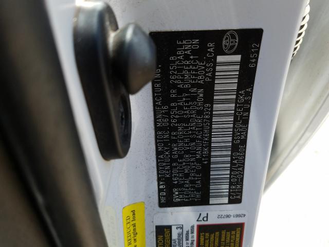 Photo 9 VIN: 4T1BK1FK6HU578329 - TOYOTA CAMRY XSE 