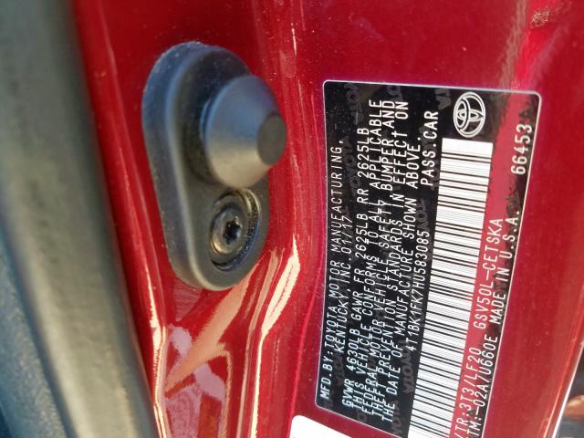 Photo 9 VIN: 4T1BK1FK7HU583085 - TOYOTA CAMRY XSE 