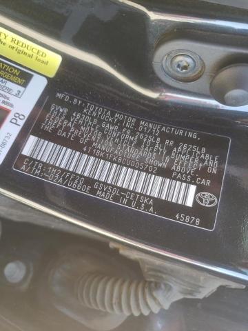 Photo 9 VIN: 4T1BK1FK8CU005702 - TOYOTA CAMRY SE 