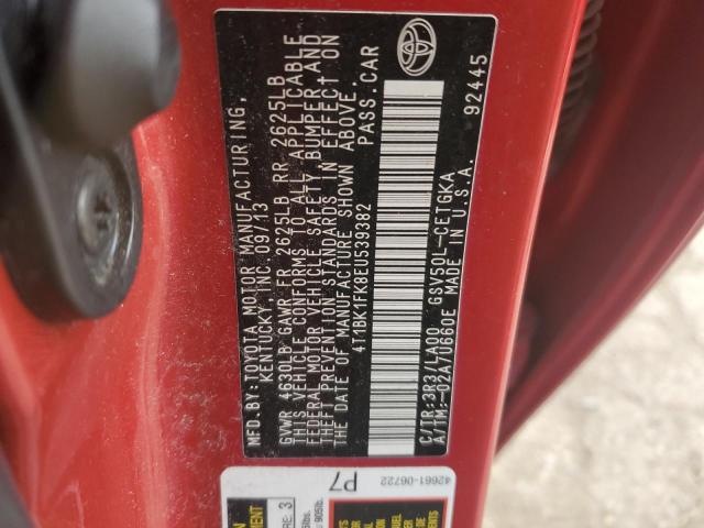 Photo 11 VIN: 4T1BK1FK8EU539382 - TOYOTA CAMRY 