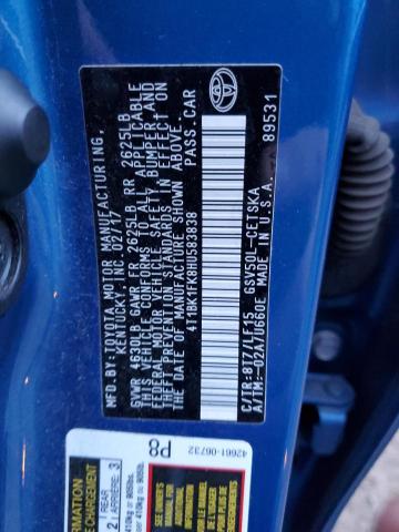 Photo 11 VIN: 4T1BK1FK8HU583838 - TOYOTA CAMRY XSE 