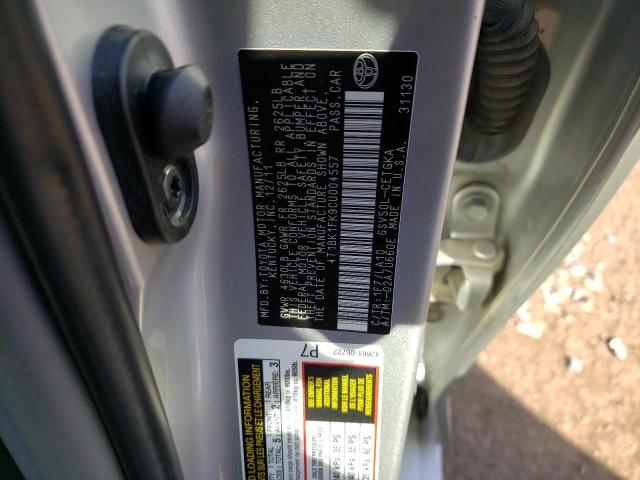 Photo 9 VIN: 4T1BK1FK9CU004557 - TOYOTA CAMRY SE 