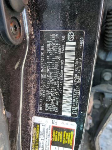 Photo 11 VIN: 4T1BK1FK9CU018183 - TOYOTA CAMRY SE 