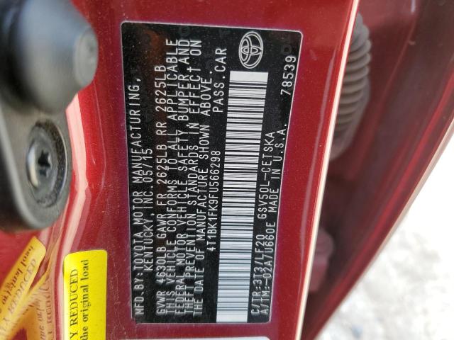 Photo 11 VIN: 4T1BK1FK9FU566298 - TOYOTA CAMRY XSE 