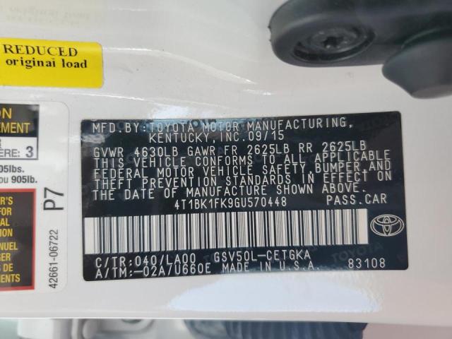 Photo 9 VIN: 4T1BK1FK9GU570448 - TOYOTA CAMRY XSE 