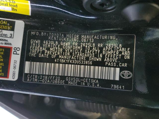 Photo 12 VIN: 4T1BK1FKXDU533856 - TOYOTA CAMRY SE 