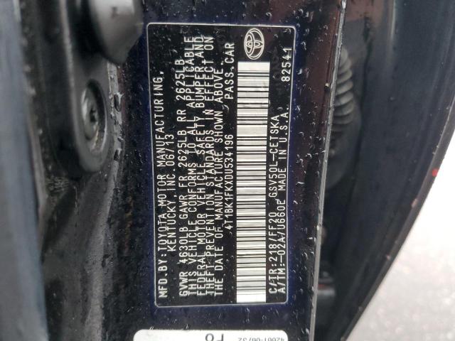 Photo 12 VIN: 4T1BK1FKXDU534196 - TOYOTA CAMRY SE 