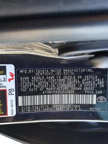 Photo 11 VIN: 4T1BK1FKXEU545829 - TOYOTA CAMRY 