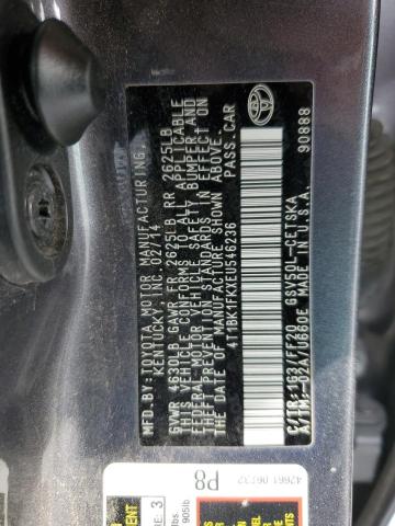 Photo 11 VIN: 4T1BK1FKXEU546236 - TOYOTA CAMRY 