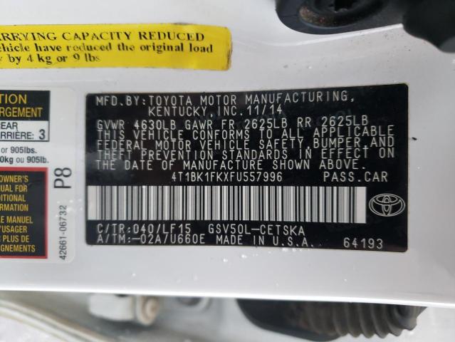 Photo 11 VIN: 4T1BK1FKXFU557996 - TOYOTA CAMRY XSE 