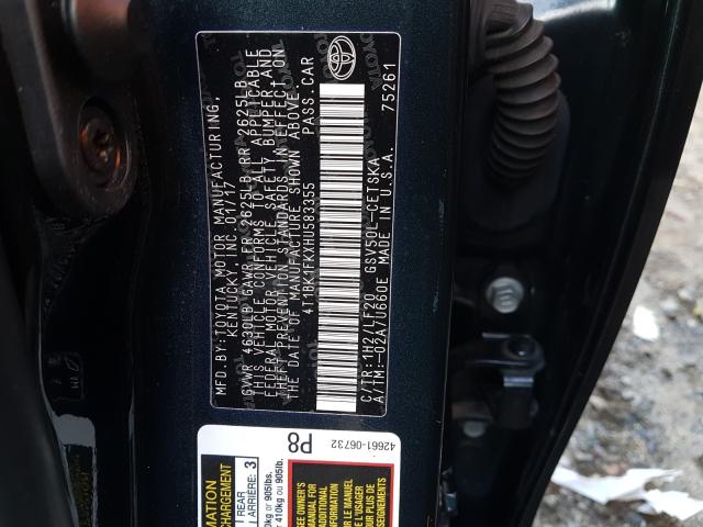 Photo 9 VIN: 4T1BK1FKXHU583355 - TOYOTA CAMRY XSE 