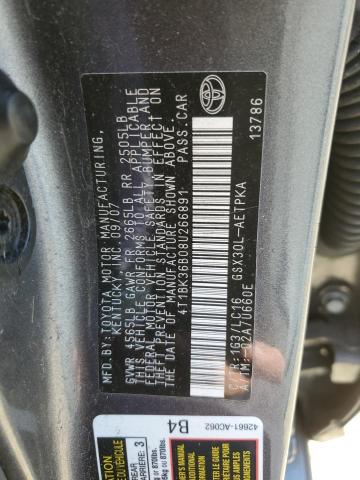 Photo 12 VIN: 4T1BK36B08U266891 - TOYOTA AVALON 