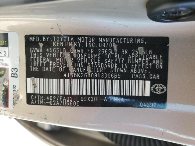 Photo 11 VIN: 4T1BK36B09U330669 - TOYOTA AVALON 