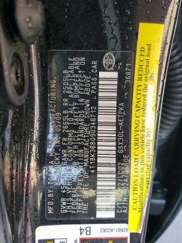 Photo 12 VIN: 4T1BK36B09U346712 - TOYOTA AVALON XL 