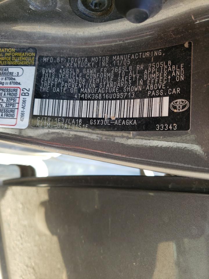 Photo 11 VIN: 4T1BK36B16U095713 - TOYOTA AVALON 