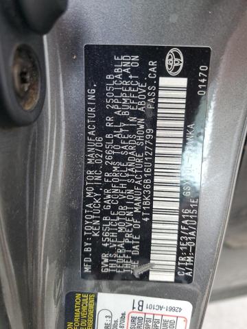 Photo 11 VIN: 4T1BK36B16U127799 - TOYOTA AVALON XL 