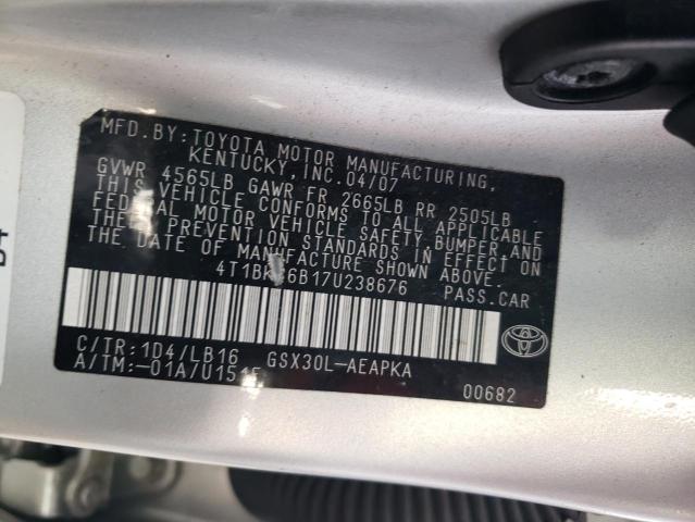 Photo 11 VIN: 4T1BK36B17U238676 - TOYOTA AVALON XL 