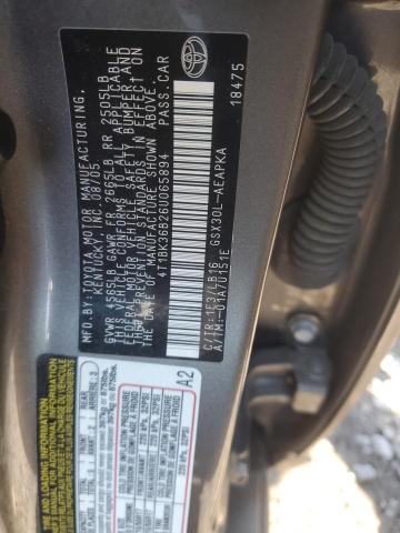 Photo 11 VIN: 4T1BK36B26U065894 - TOYOTA AVALON XL 