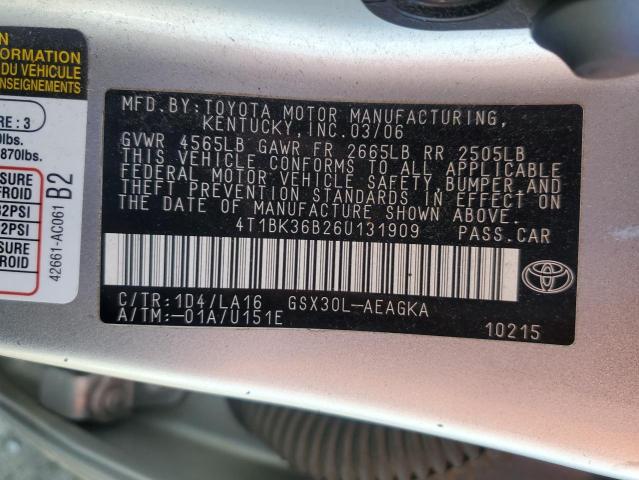 Photo 12 VIN: 4T1BK36B26U131909 - TOYOTA AVALON 