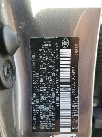 Photo 11 VIN: 4T1BK36B27U173126 - TOYOTA AVALON XL 