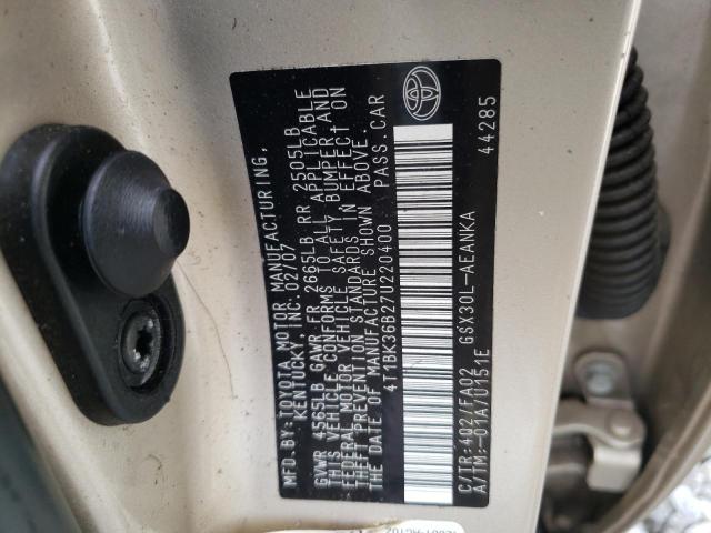 Photo 11 VIN: 4T1BK36B27U220400 - TOYOTA AVALON XL 