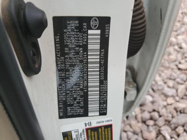 Photo 11 VIN: 4T1BK36B28U318344 - TOYOTA AVALON 