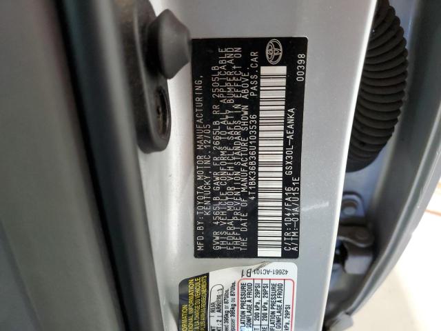 Photo 11 VIN: 4T1BK36B36U103536 - TOYOTA AVALON 