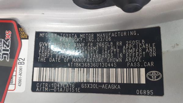 Photo 3 VIN: 4T1BK36B36U130445 - TOYOTA AVALON 