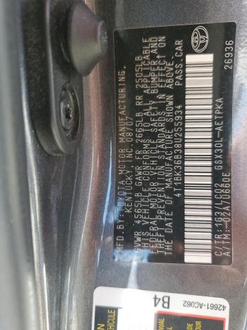 Photo 11 VIN: 4T1BK36B38U255934 - TOYOTA AVALON 