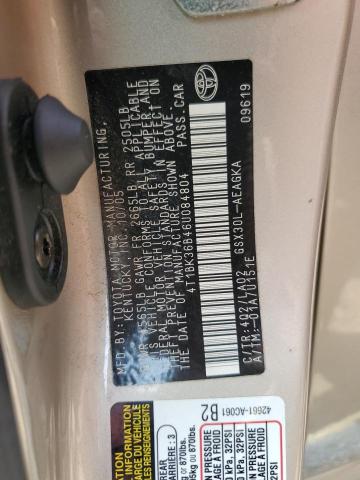 Photo 11 VIN: 4T1BK36B46U084804 - TOYOTA AVALON XL 