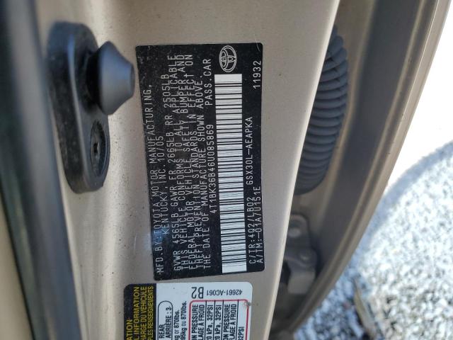 Photo 11 VIN: 4T1BK36B46U085869 - TOYOTA AVALON XL 