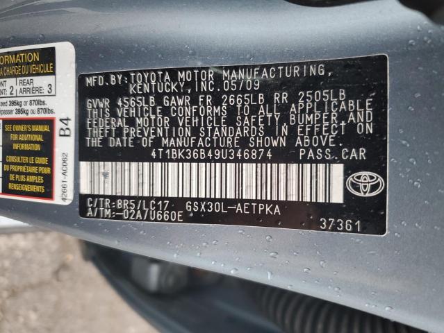 Photo 11 VIN: 4T1BK36B49U346874 - TOYOTA AVALON 