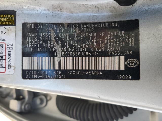 Photo 11 VIN: 4T1BK36B56U085914 - TOYOTA AVALON 