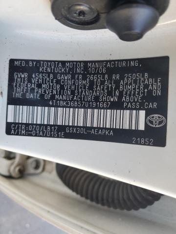 Photo 11 VIN: 4T1BK36B57U191667 - TOYOTA AVALON 