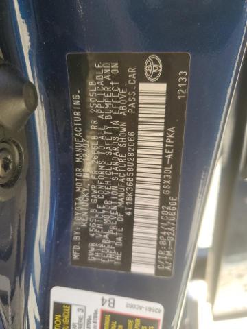 Photo 12 VIN: 4T1BK36B58U282066 - TOYOTA AVALON XL 