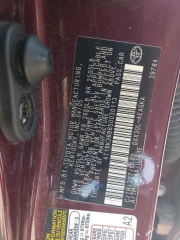 Photo 11 VIN: 4T1BK36B65U030113 - TOYOTA AVALON XL 