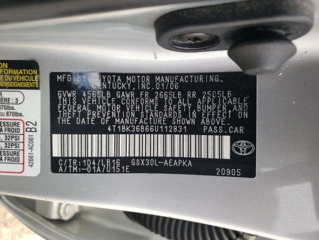 Photo 11 VIN: 4T1BK36B66U112831 - TOYOTA AVALON 