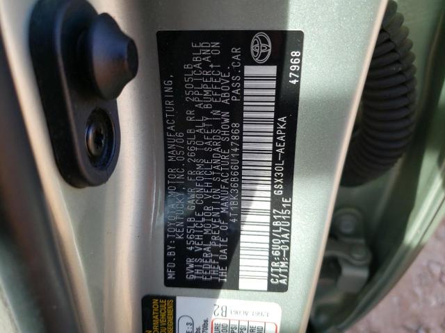 Photo 12 VIN: 4T1BK36B66U147868 - TOYOTA AVALON 