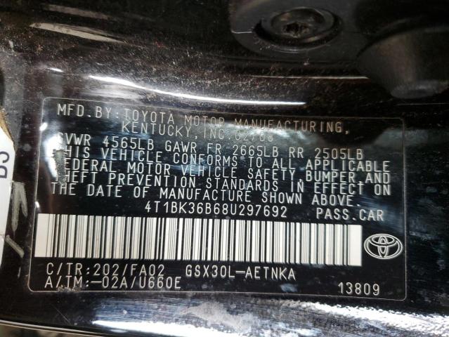 Photo 11 VIN: 4T1BK36B68U297692 - TOYOTA AVALON 