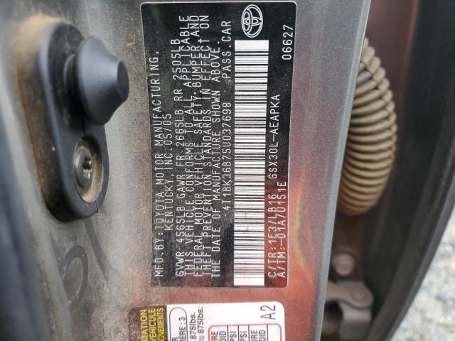 Photo 11 VIN: 4T1BK36B75U037698 - TOYOTA AVALON XL 