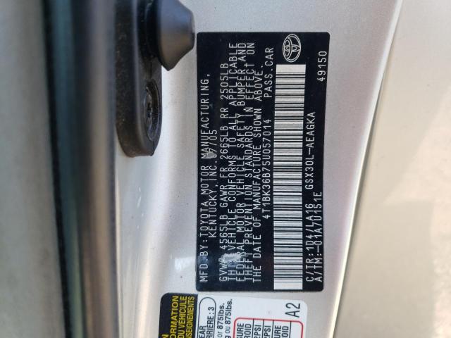 Photo 11 VIN: 4T1BK36B75U057014 - TOYOTA AVALON 