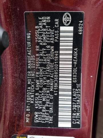 Photo 12 VIN: 4T1BK36B85U011840 - TOYOTA AVALON 